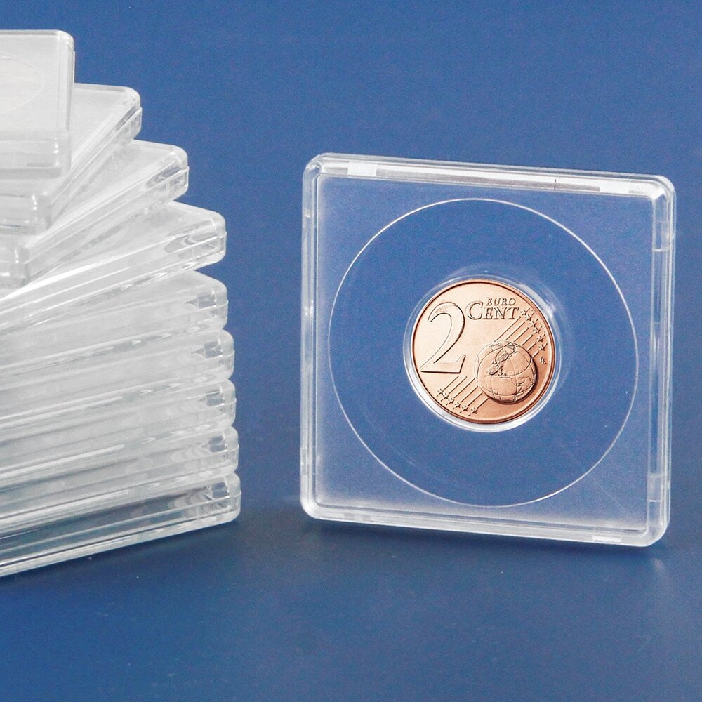 Capsules à monnaie Square en pack de 10 : n° 3140-5 Ø 40,5 mm