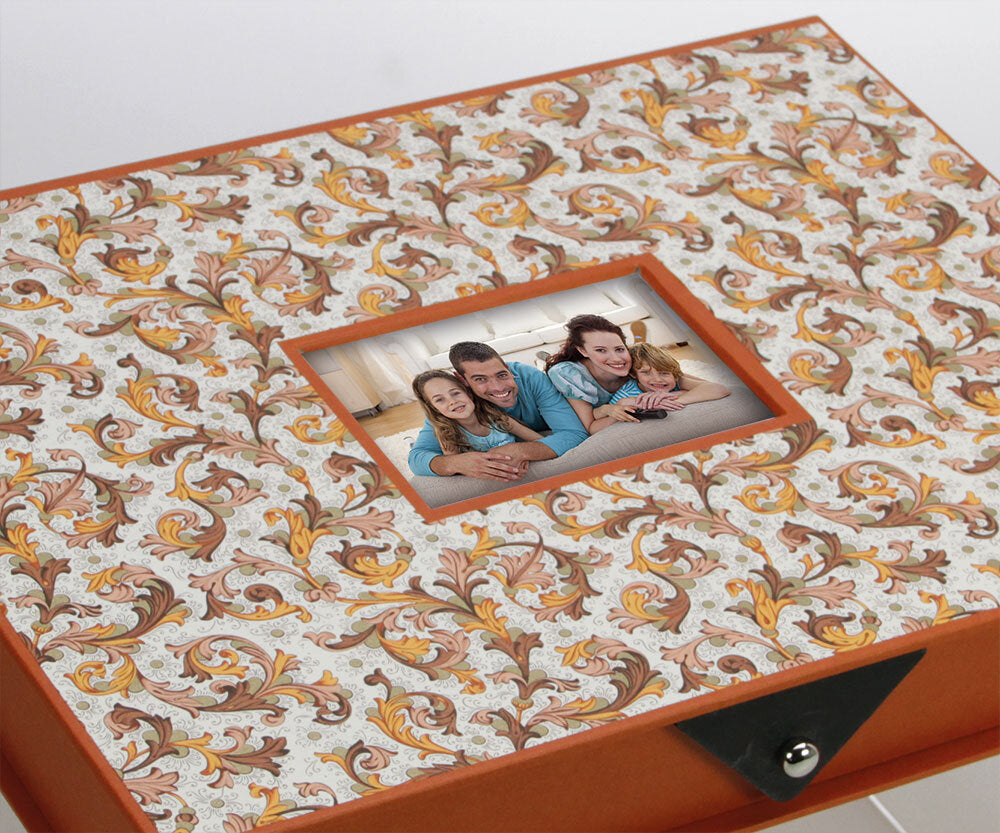 Coffre Leonardo orange : 4007, petit