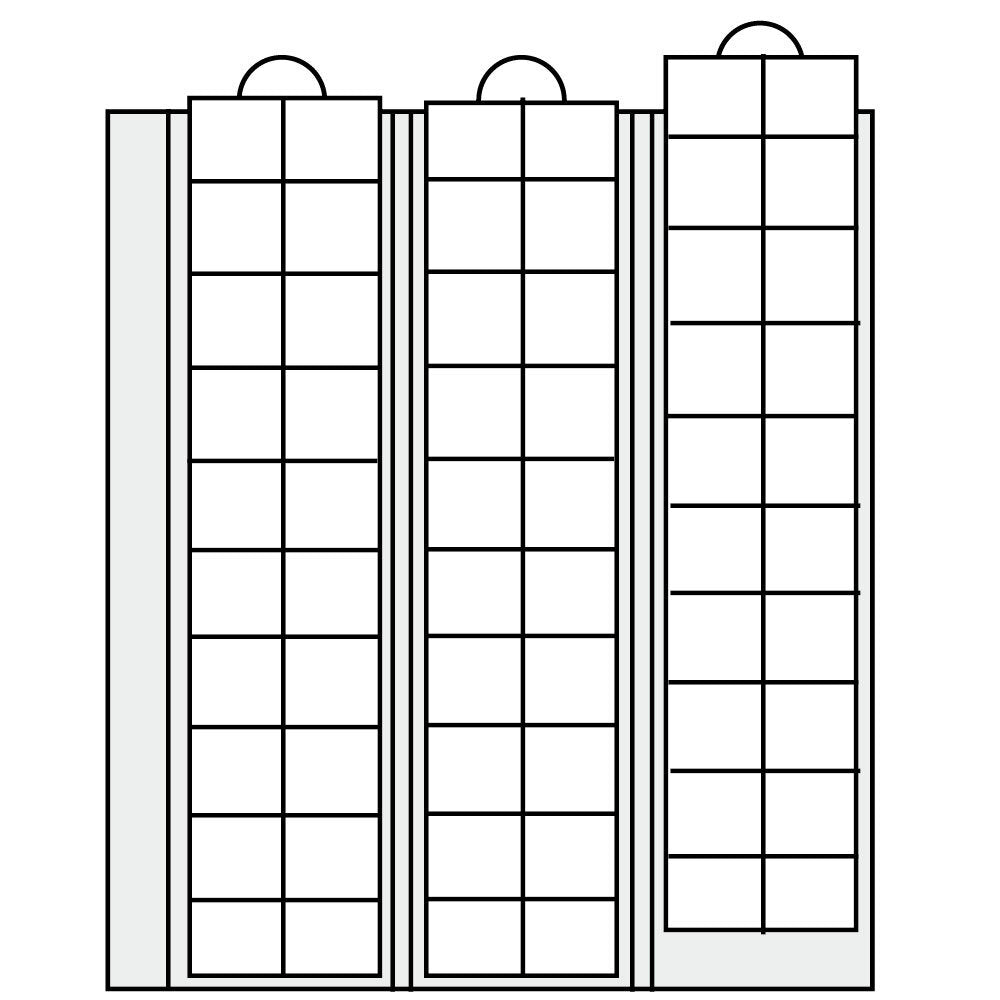 Feuilles de complément 7394 : n° 7394 - Paquet de 2 avec feuilles intermédiaires noires
