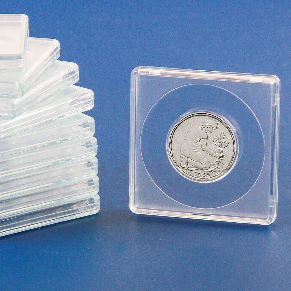 Capsules à monnaie Square en pack de 10 : n° 3140-5 Ø 40,5 mm