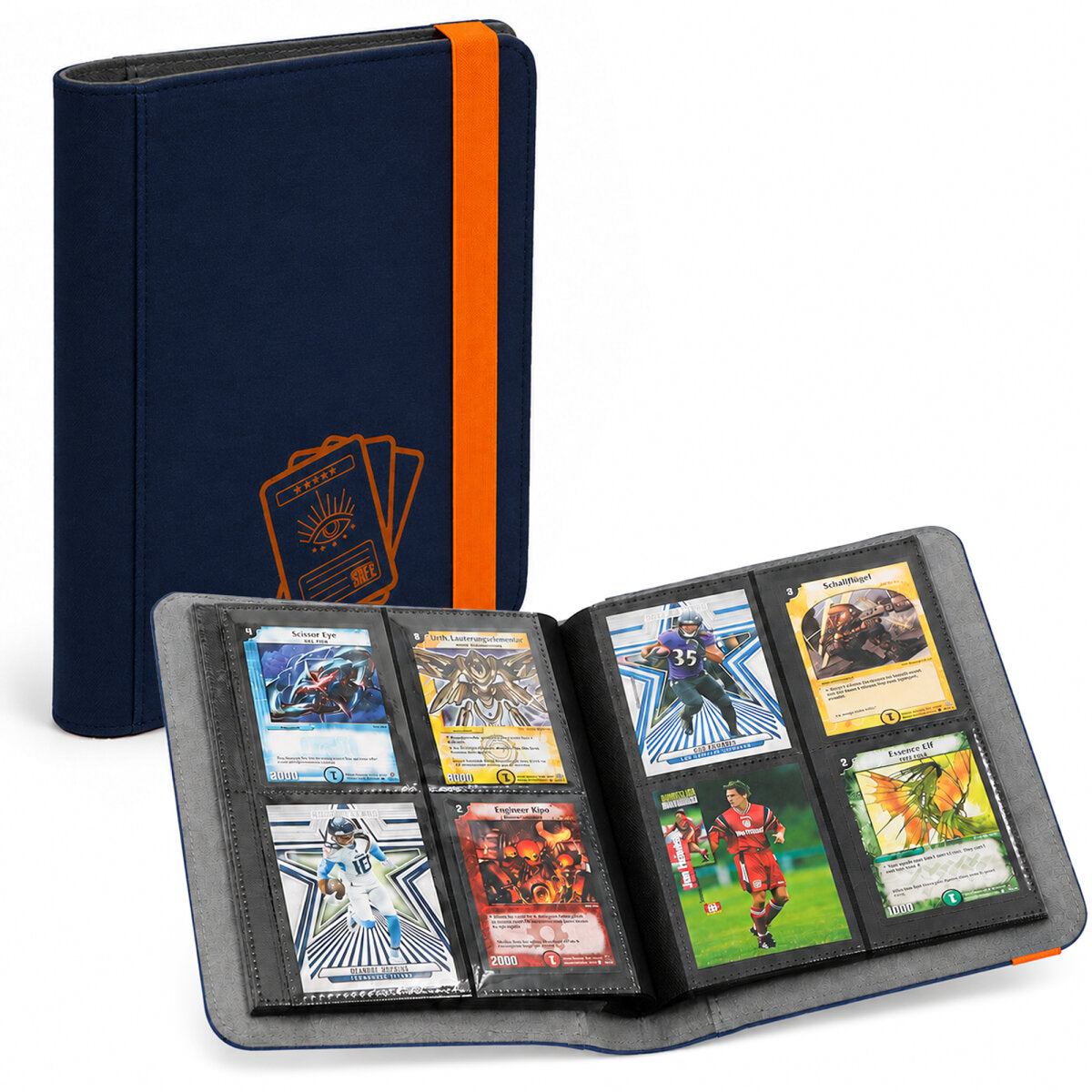 Album de collection « Color 2 x 2 » bleu pour cartes à collectionner