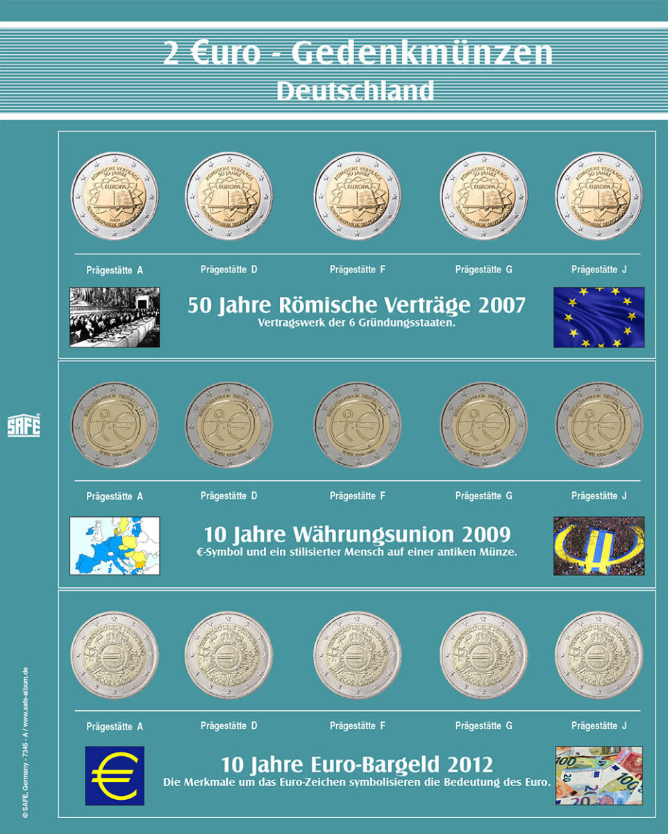 Feuille spéciale Premium "2€ Régions" Feuille A