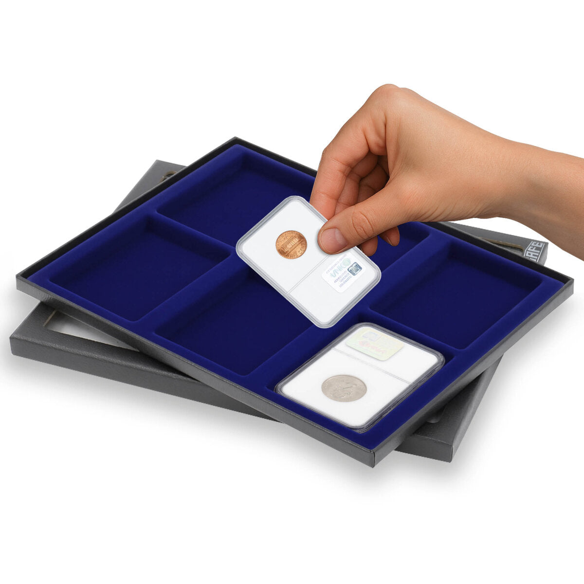 COIN Box n° 8373 6 Slabs (6x 85 x63 mm)