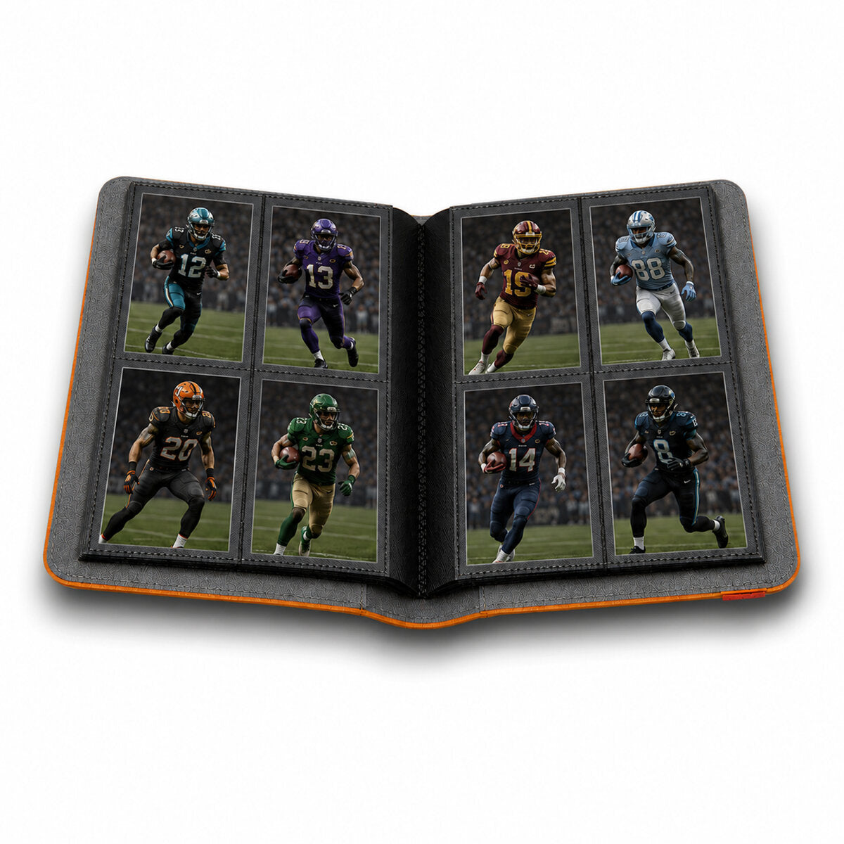 Album de cartes à collectionner de football américain « Color 2x2 » rouge
