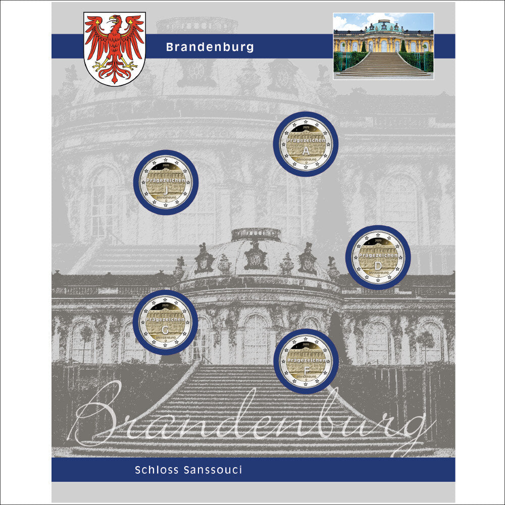 TOPset Feuille unique 2 Euro Brandebourg