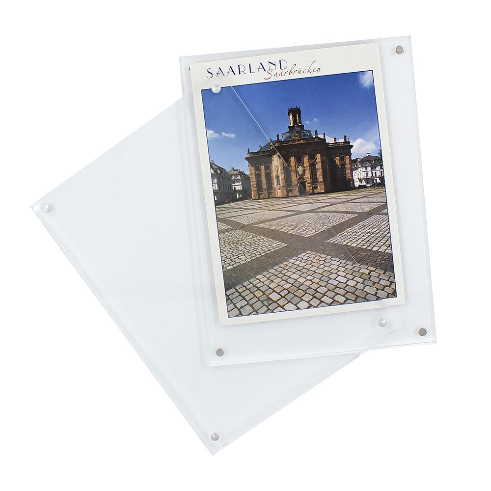 Cadre en acrylique pour cartes postales/photos : n° 5106 165 x 115 x 20 mm