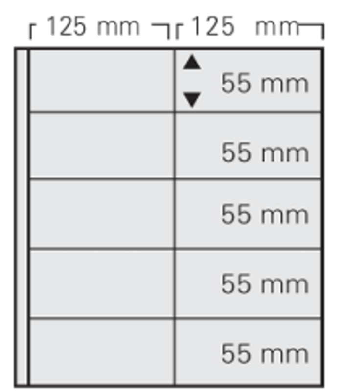 Feuille spéciale Garant n° 8251 par exemple pour les carnets de timbres de la Poste fédérale