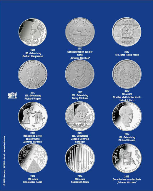 Feuille de mise à jour 2014-2015 pour pièces de 10 euros en capsules