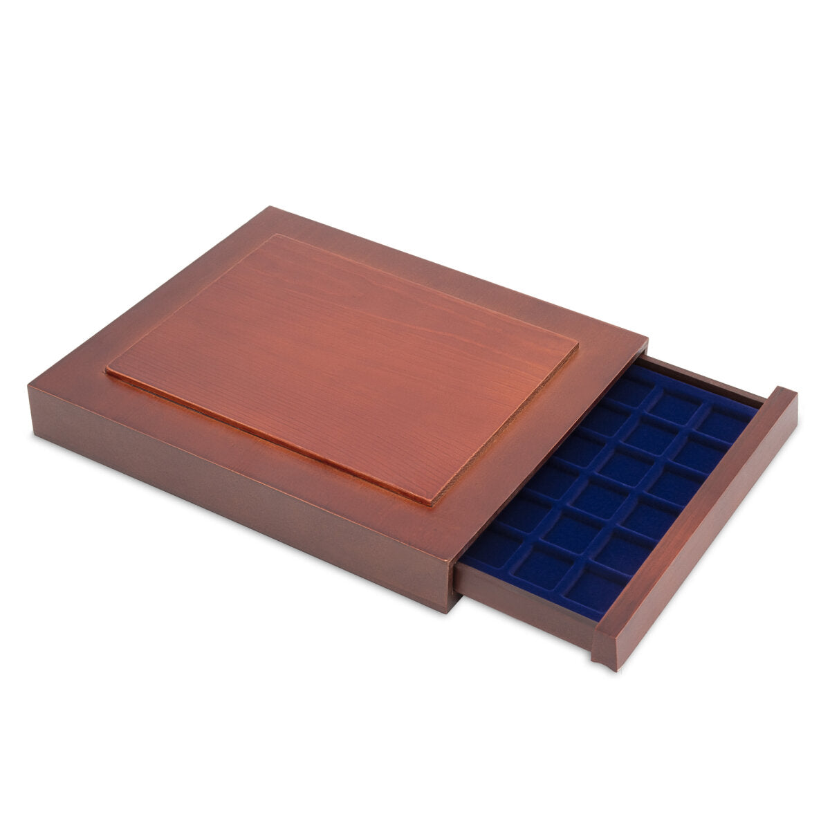 NOVA - Tiroirs en bois exquis – 48 x 24 mm Ø (par exemple 1 DM, 50 centimes, 1 €)
