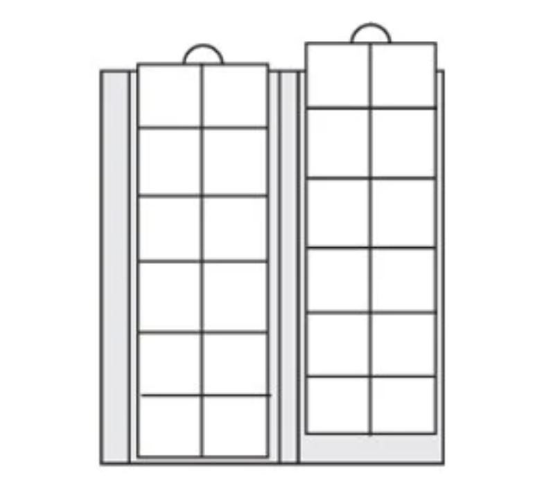 Feuilles de complément 7392 : n° 7392 - Paquet de 2 avec intercalaires noirs