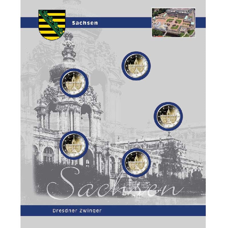 TOPset Feuille unique 2 Euro Saxe