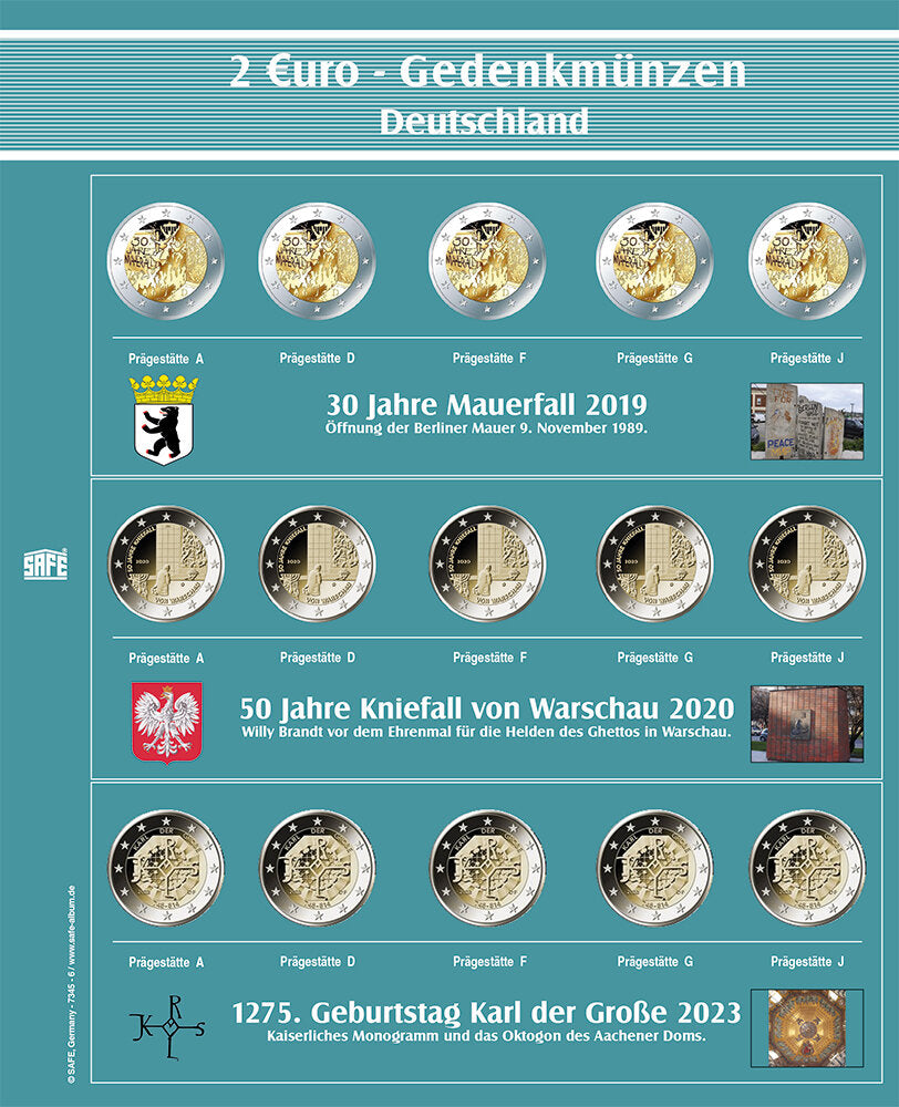 Feuille de complément Premium "2€ Régions" Feuille 6