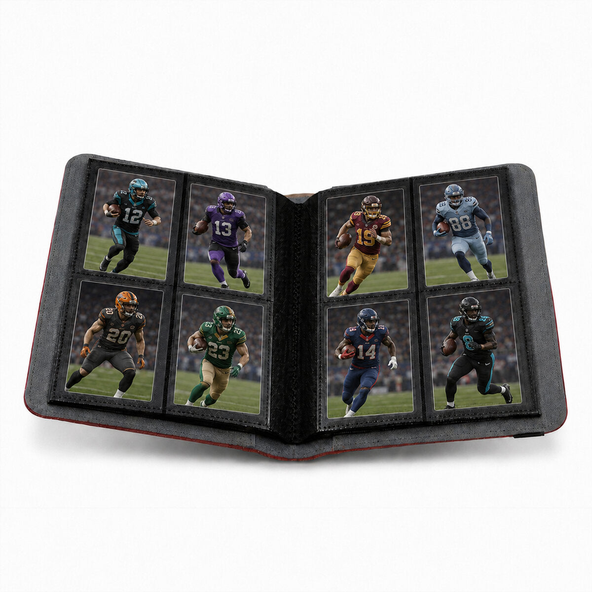 Album de cartes à collectionner de football américain « Color 2x2 » rouge
