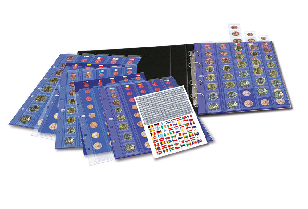 Album de collection premium pour ensembles Euro sans feuilles