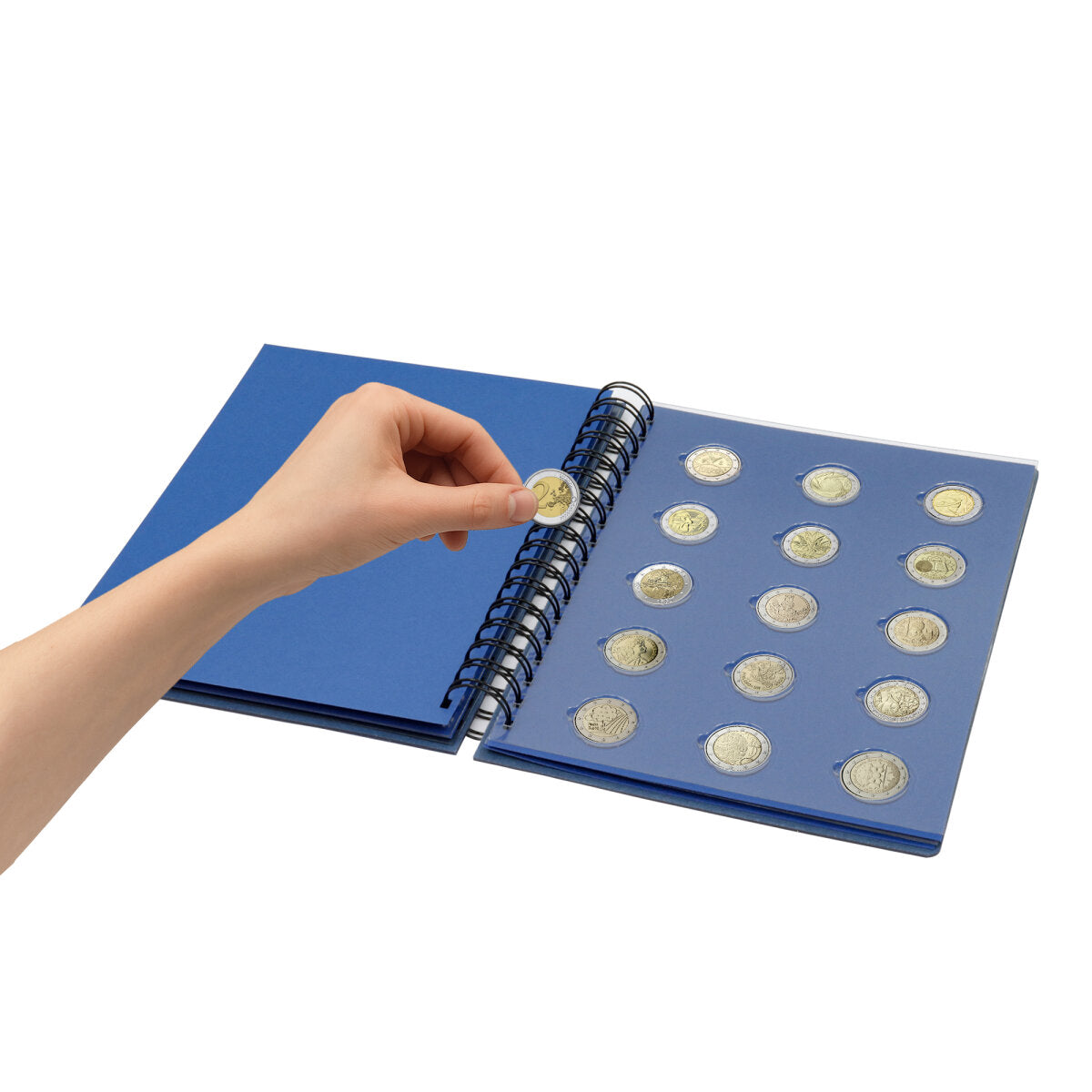 Album spiralé TOPset bleu 2 Euro