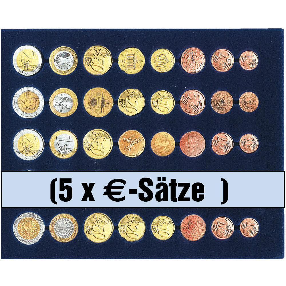 Tableau pour 5 ensembles complets de €
