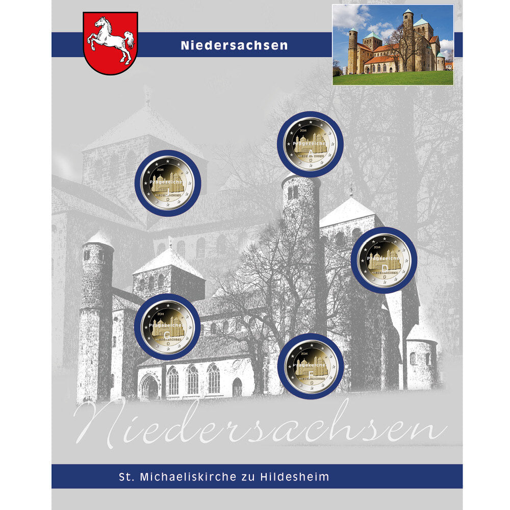 TOPset Feuille unique 2 Euro Niedersachsen