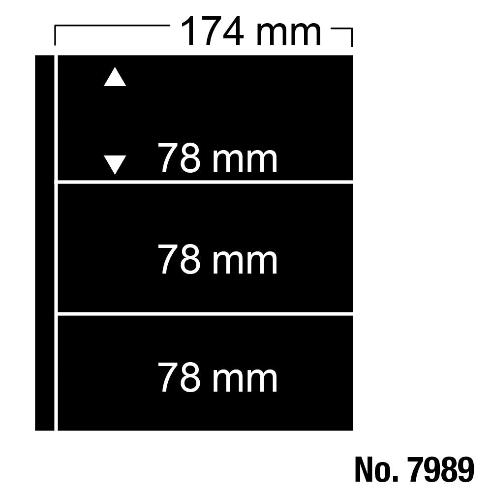 Feuille spéciale compacte n° 7989 avec 3 bandes