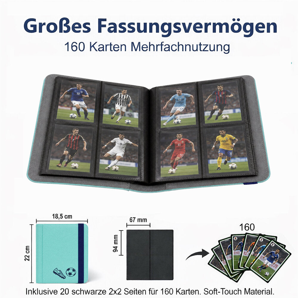 Album de collection « Color 2 x 2 » vert pour cartes à collectionner