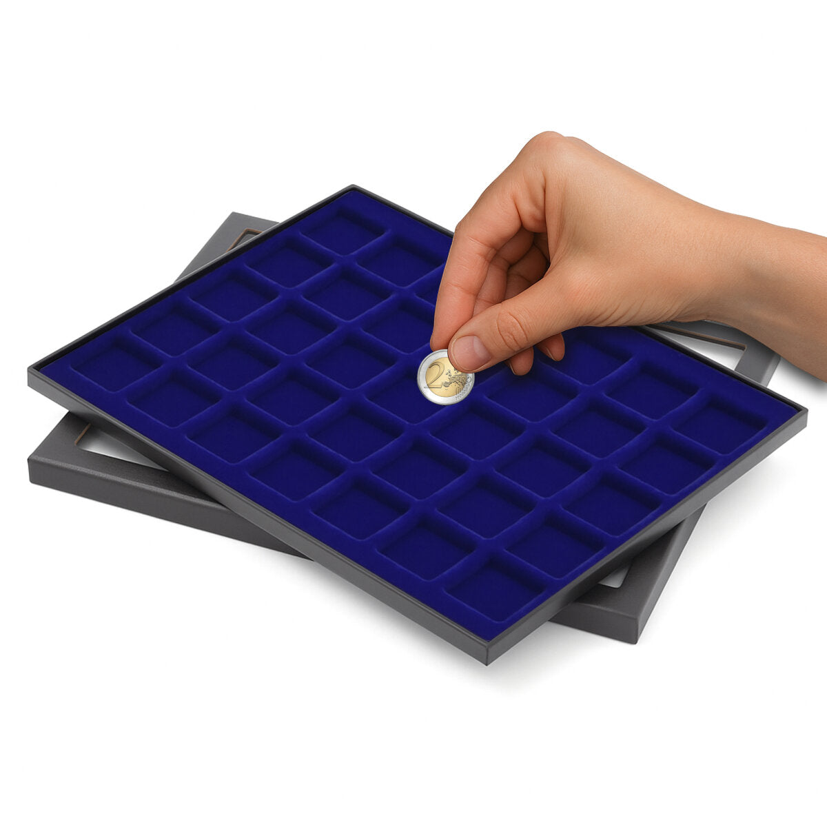 COIN Box n° 8327 35 x 27 mm Ø, (z.B. 2 DM, 2 Euro)