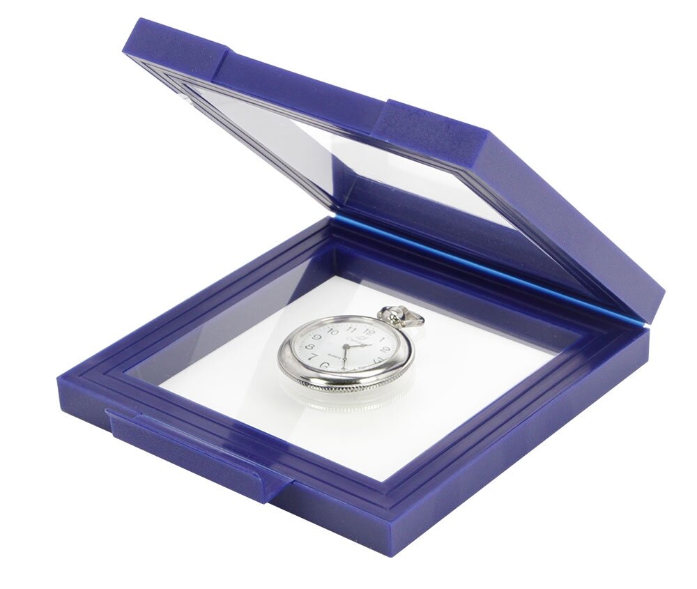 Cadre flottant 3D 13 x 13 cm : n° 4501 bleu