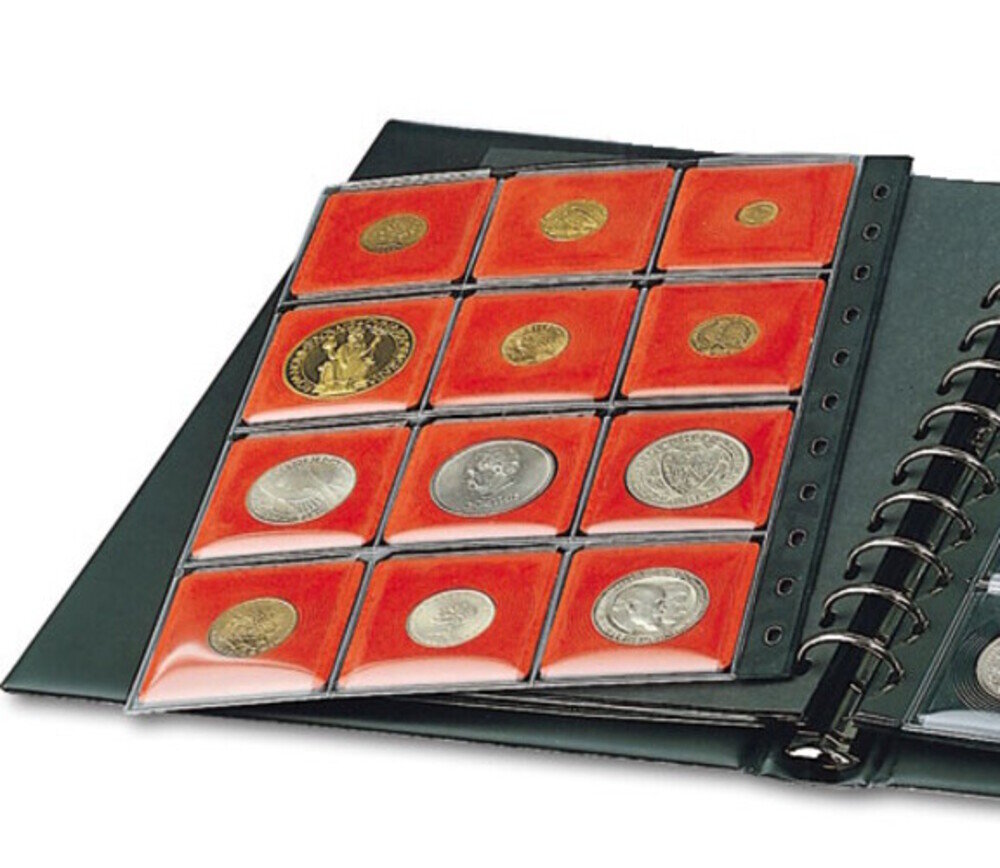 Feuille de complément SAFE Album de pièces : 710 Coin-S rouge