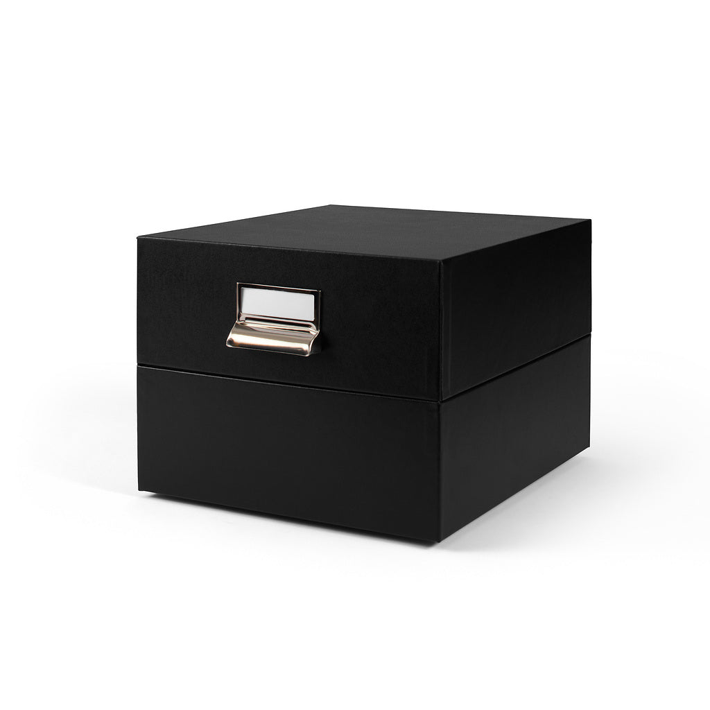 Boîte de rangement Logik, format intérieur, noir – 220 x 168 mm