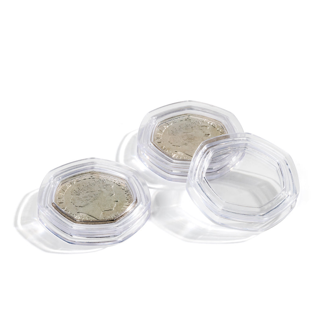 Capsules pour pièces de monnaie CAPS 50 Pence 27,3 mm