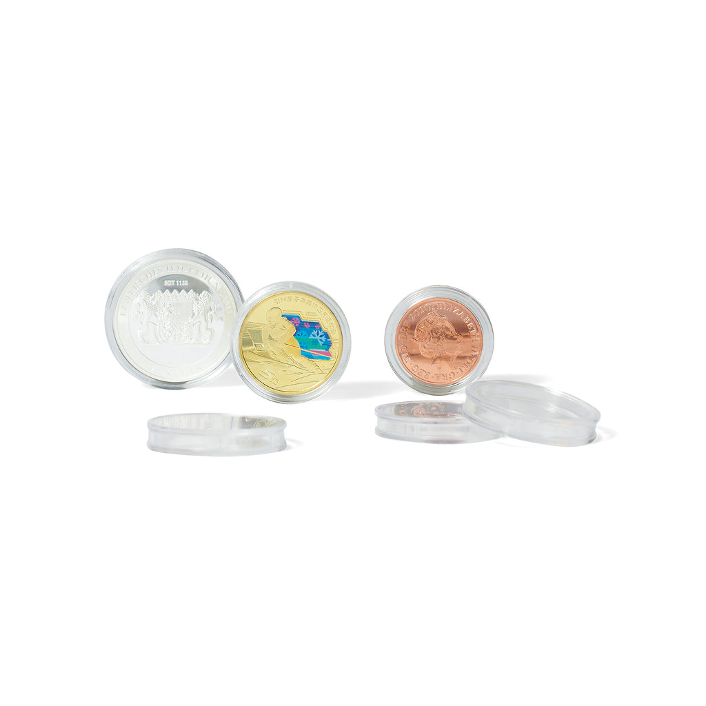 Capsules pour pièces de monnaie diamètre intérieur 40 mm paquet de 100