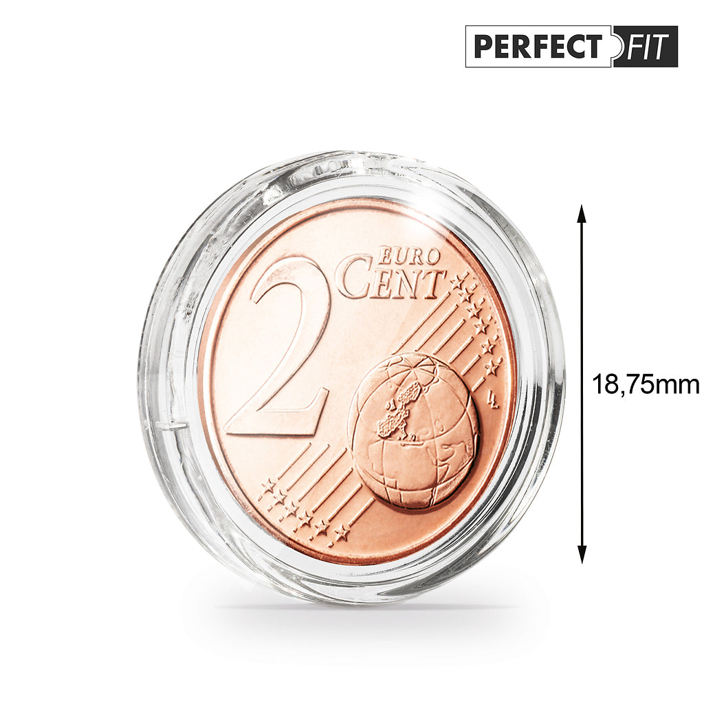 Capsules Ultra Perfect Fit pour 2 Euro-Cent (18,75 mm