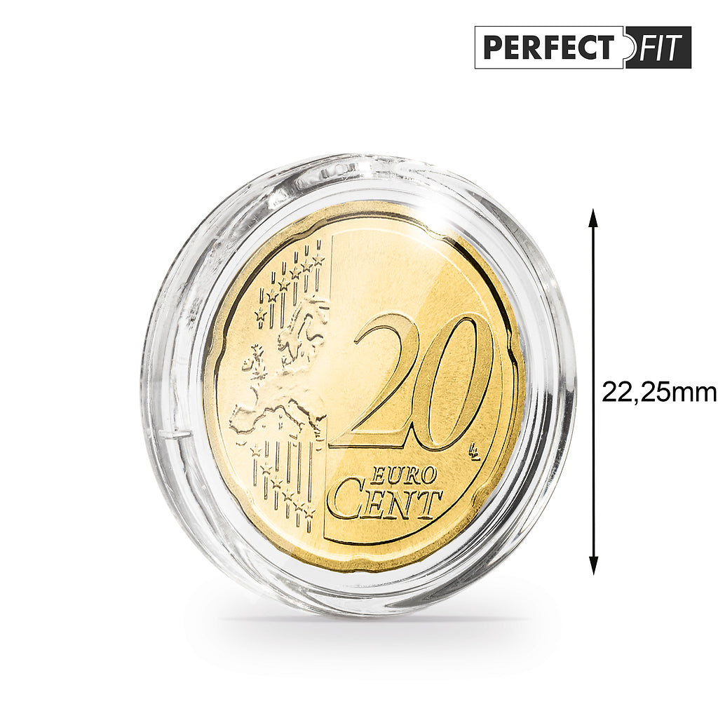 Capsules Ultra Perfect Fit pour 20 Euro-Cent (22,25 mm