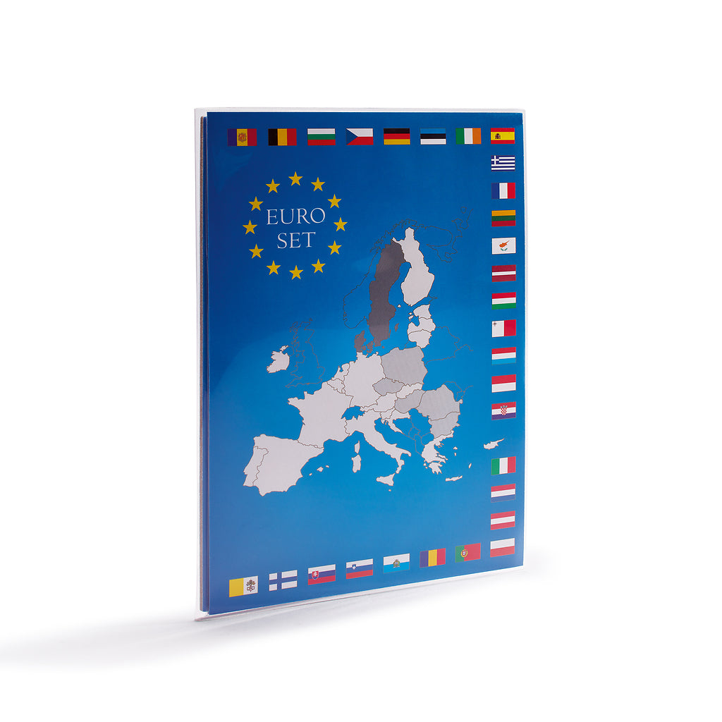 Carte de collection pour 1 série de pièces d’Euro