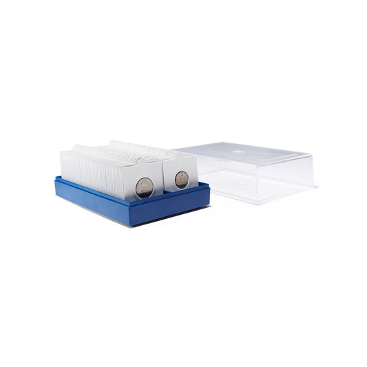Coffret KRBox pour 100 cadres cartonnés, bleu