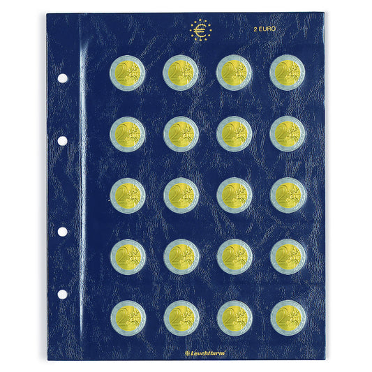 feuilles Numismatiques Vista, pour pièces de 2 Euros