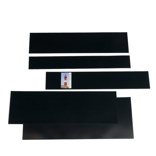 hawid Assortiment 200 Bandes, 217 x 26-130 mm, fond noir