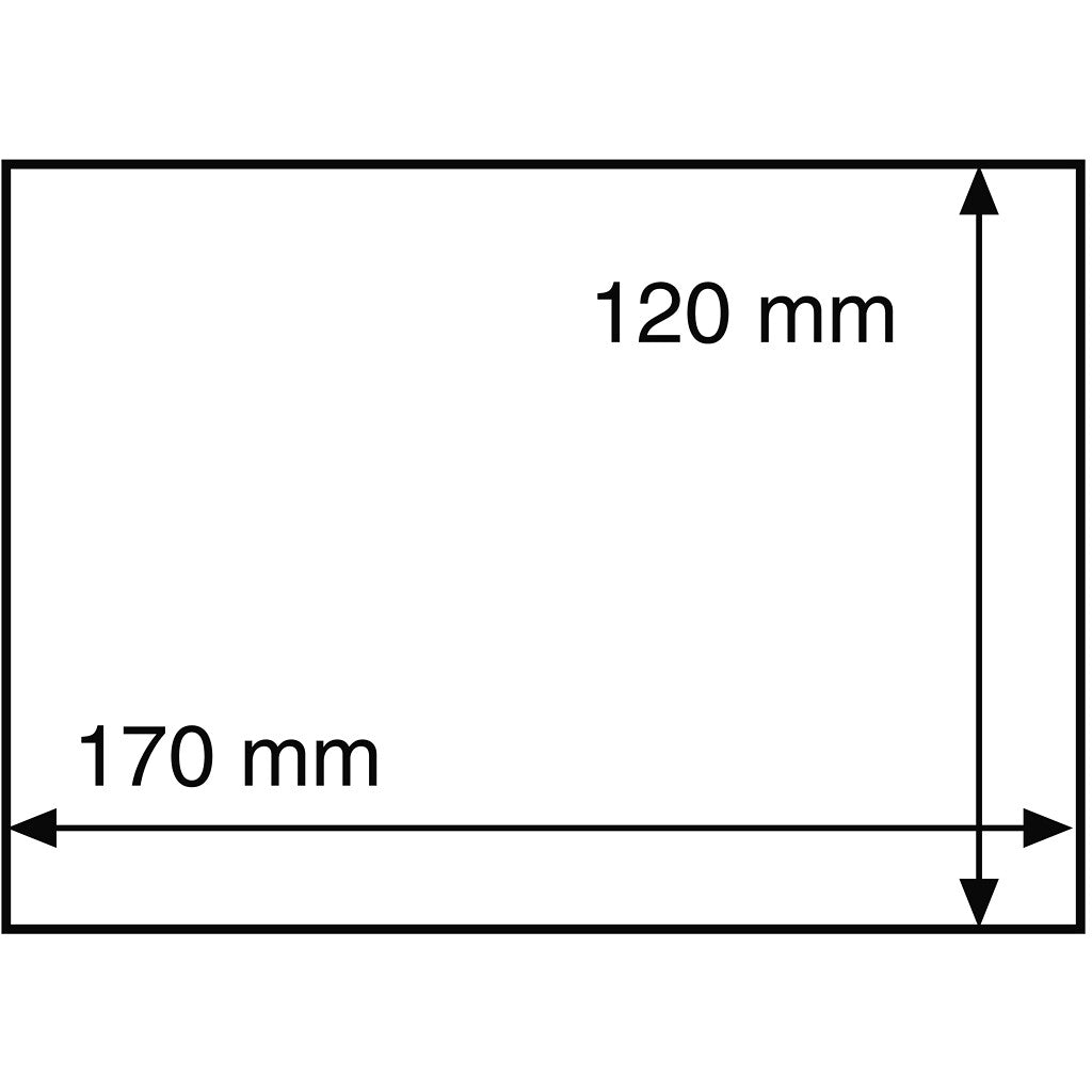 HP Pochettes de protection pour lettres et cartes postales, transparent – 170x120 mm