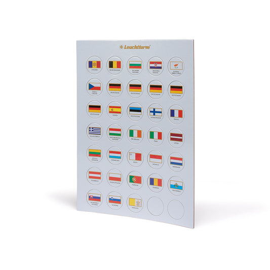Jeton de drapeaux appropriés pour 2 Euro capsules 26
