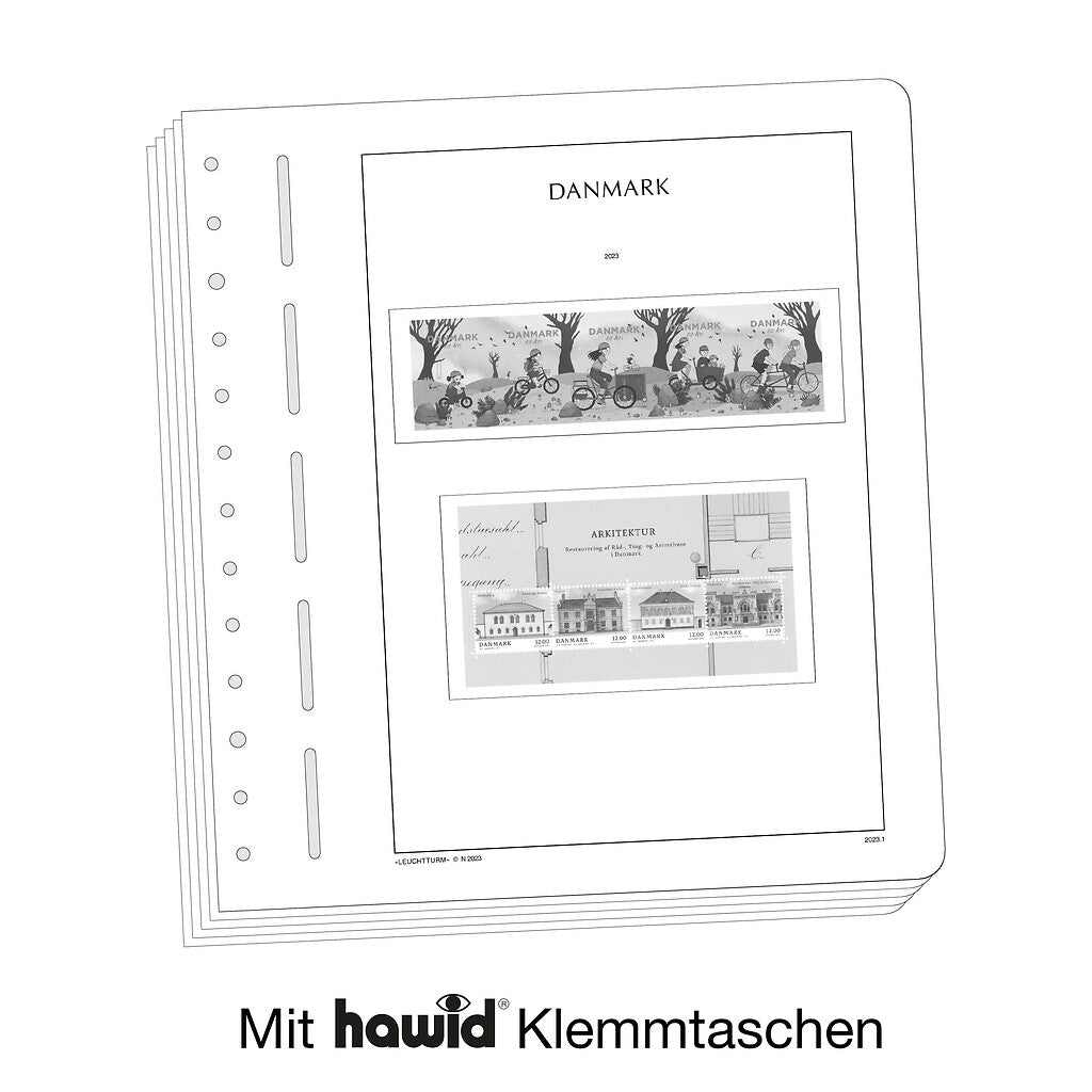 Leuchtturm feuilles complémentaires SF Danemark 2023