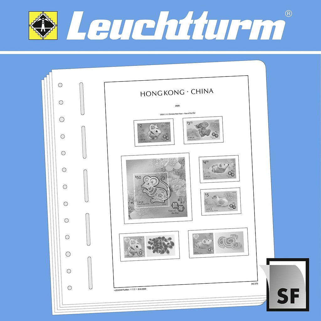 Leuchtturm feuilles complémentaires SF Hong Kong-Chine 2020