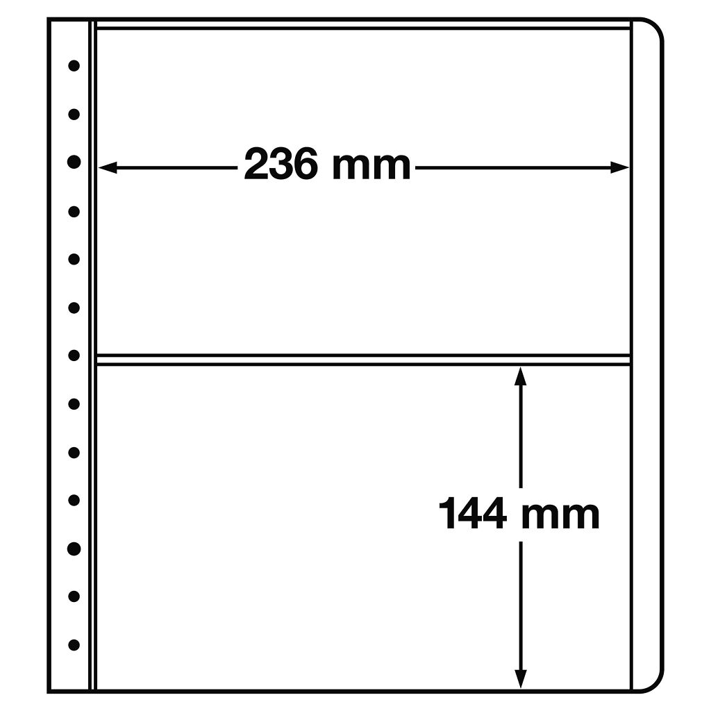 Leuchtturm feuilles neutres LB, 2 Compartiments