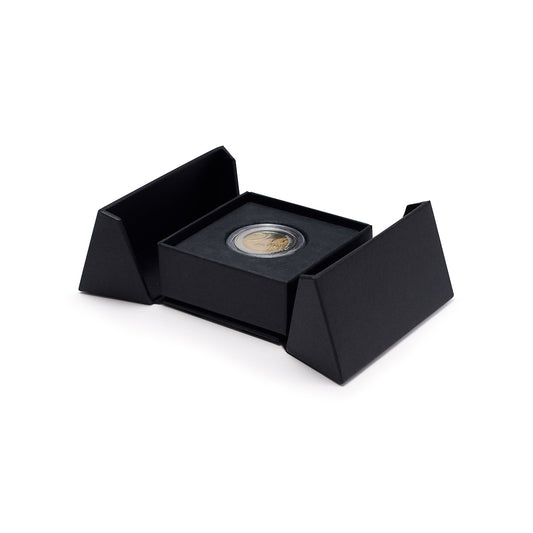 Porta écrin numismatique pour une capsule ronde 26/27 mm, noire