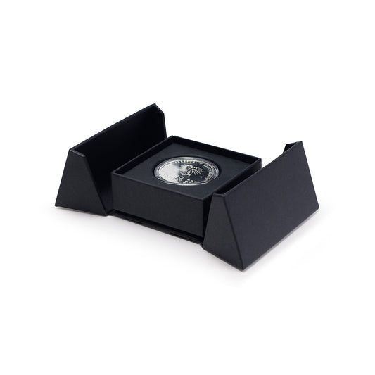 Porta écrin numismatique pour une capsule ronde 33 mm, noire