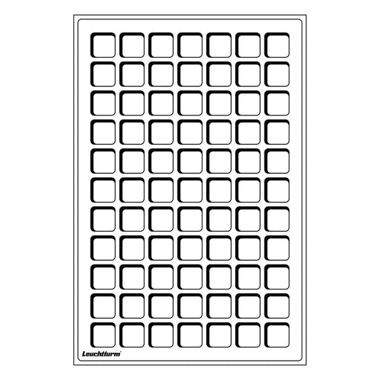 Tab plateaux L pour 77 pièces de monnaie jusqu'à 22 mm Ø, bleu