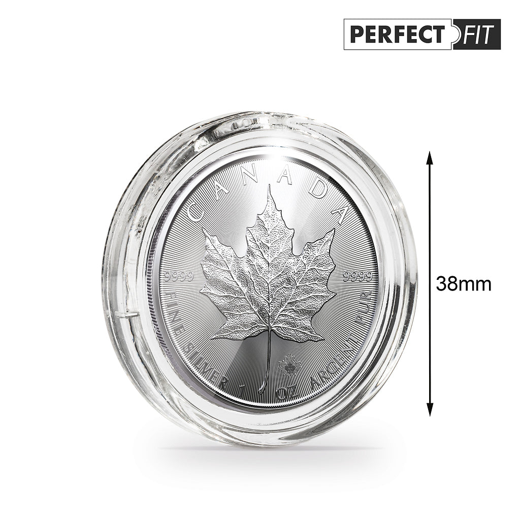 Ultra capsules Perfect Fit pour 1 oz. Maple Leaf Silber (38,00 mm
