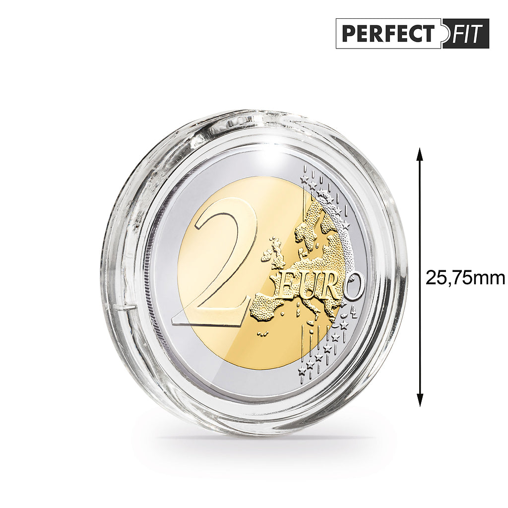 Ultra capsules Perfect Fit pour 2 Euro (25,75 mm