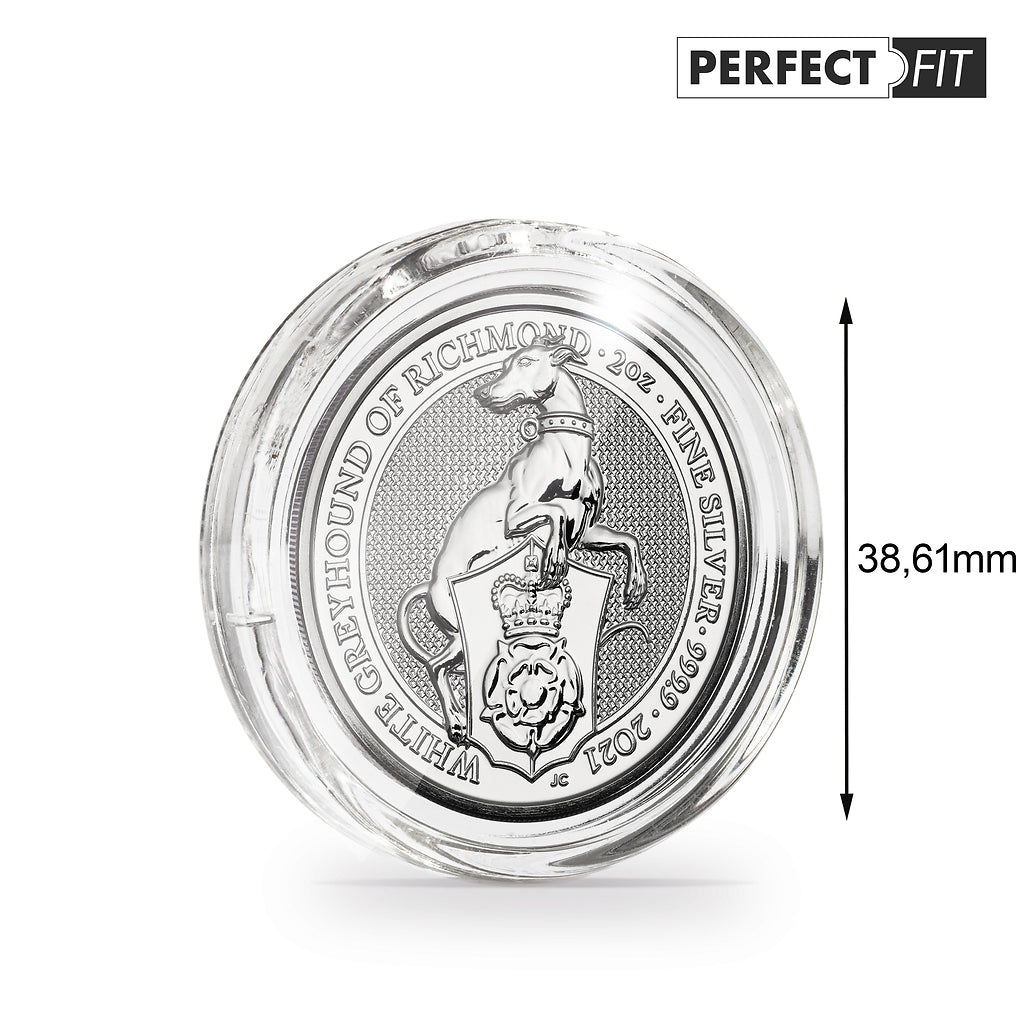 Ultra capsules Perfect Fit pour 2 oz. Queen's Beasts Silver (38,61 mm