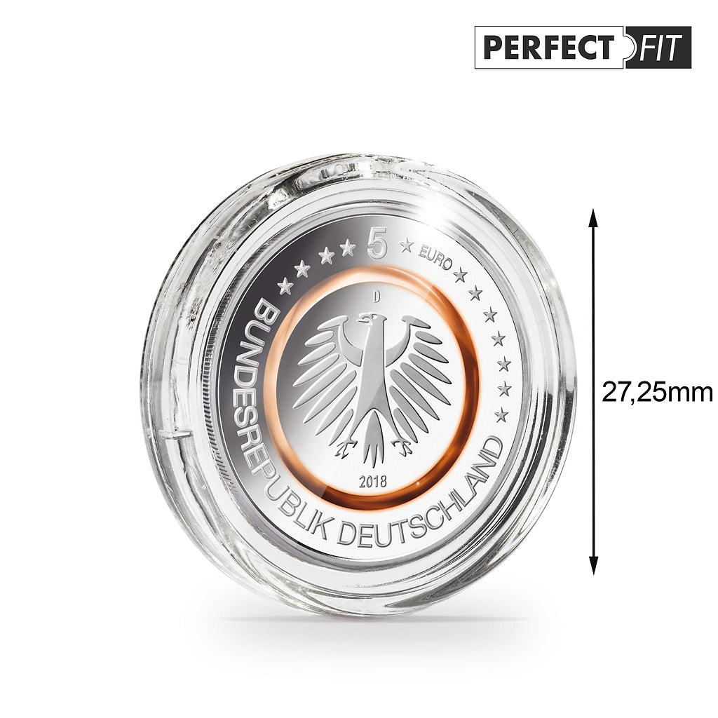 Ultra capsules Perfect Fit pour allemandes 5 Euro (27,25 mm), paquet de 10