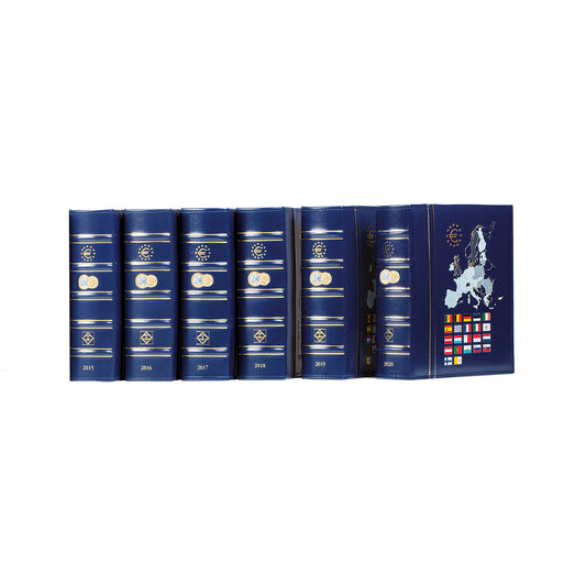 VISTA album euros millésimes 2019, avec étui de protection, bleu