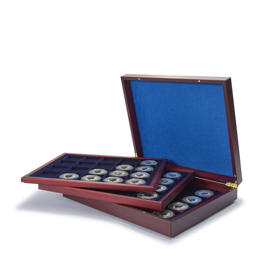 Volterra Trio - Coffret Numismatique avec 60 compartiments carrés pour 48 mm Ø