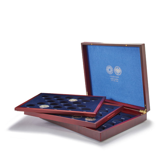 Volterra Trio - Coffret Numismatique pour 61 pièces commém. de 10 DM allemands en capsule